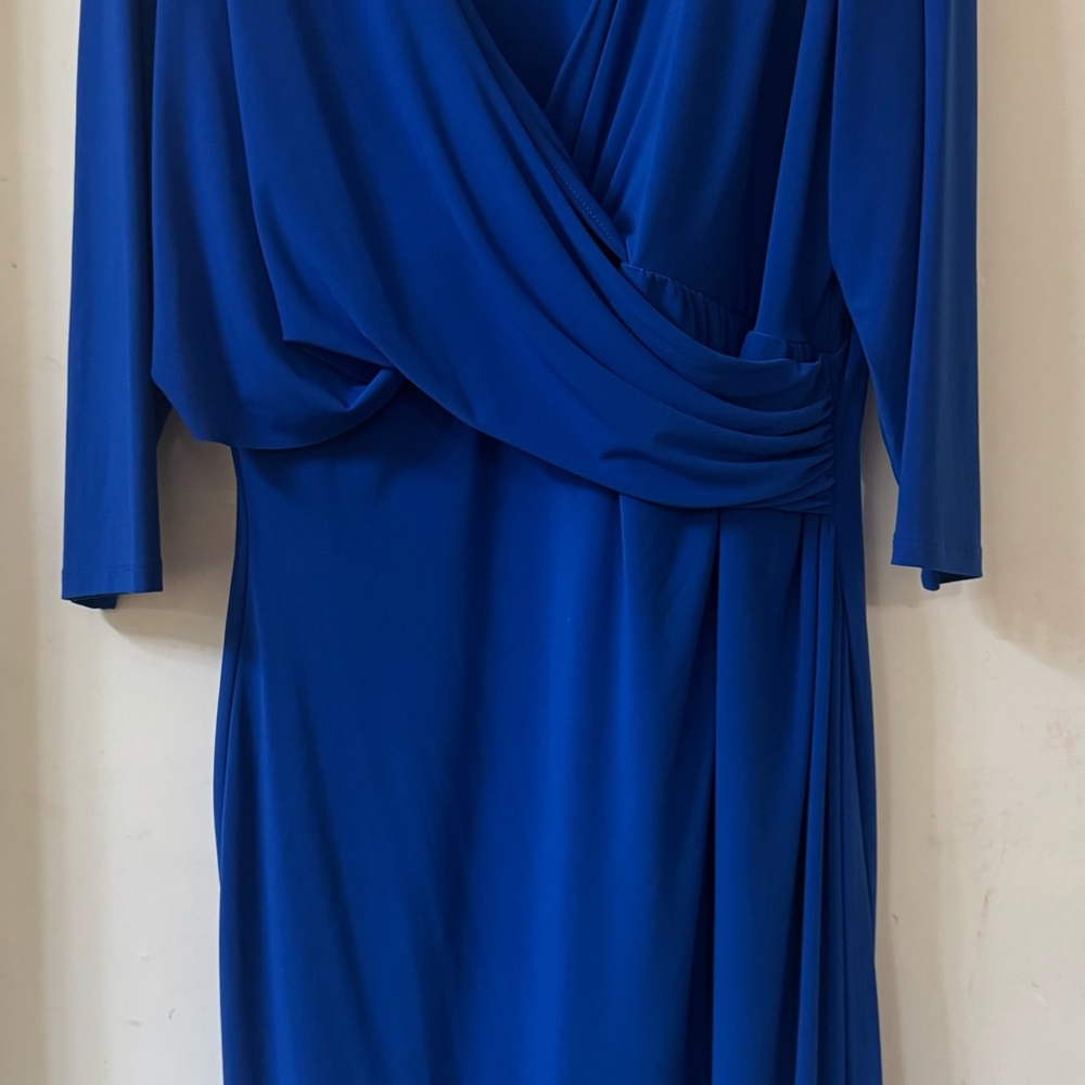 Lauren Ralph Lauren Royal Blue Long Sleeve Dress